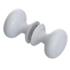 Rubinet Shower Door Knob (set) White