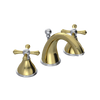 Rubinet Widespread Lav. Set. (less drain) Natural Brass