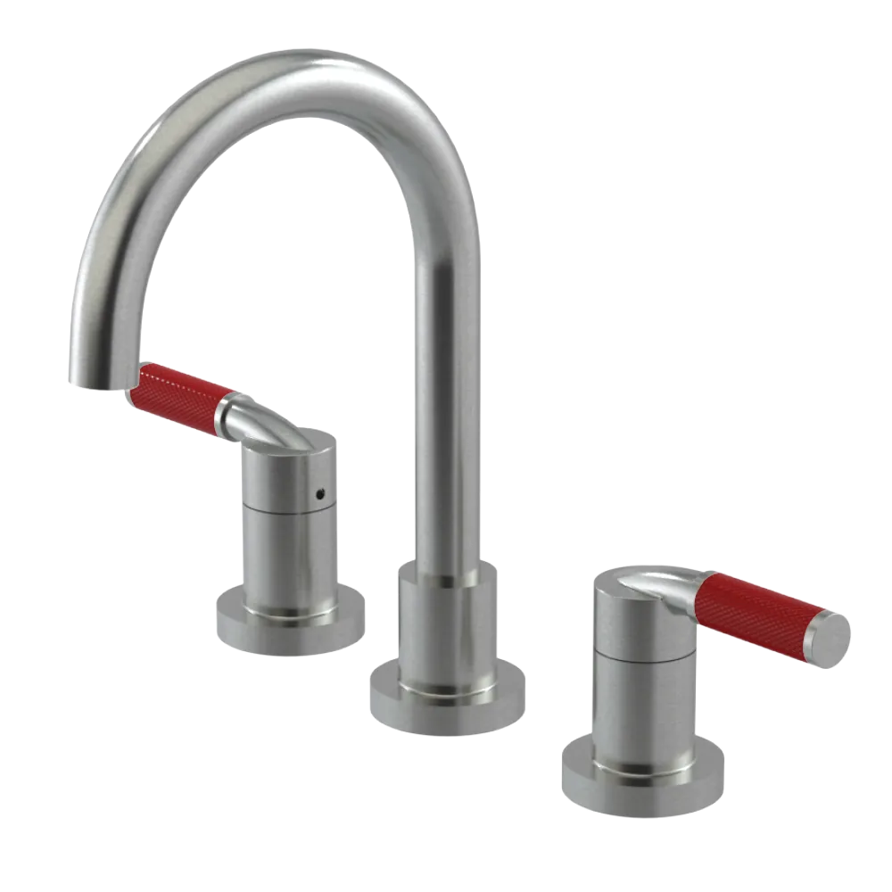 Rubinet Widespread Lav. Set. (less drain) Satin Nickel