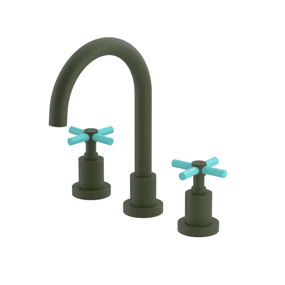 Rubinet Widespread Lav. Set. (less drain) Green Envy