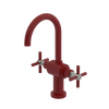 Rubinet Single Hole Dual Handle Lav. Set with LaSalle Spout (less drain) Maroon