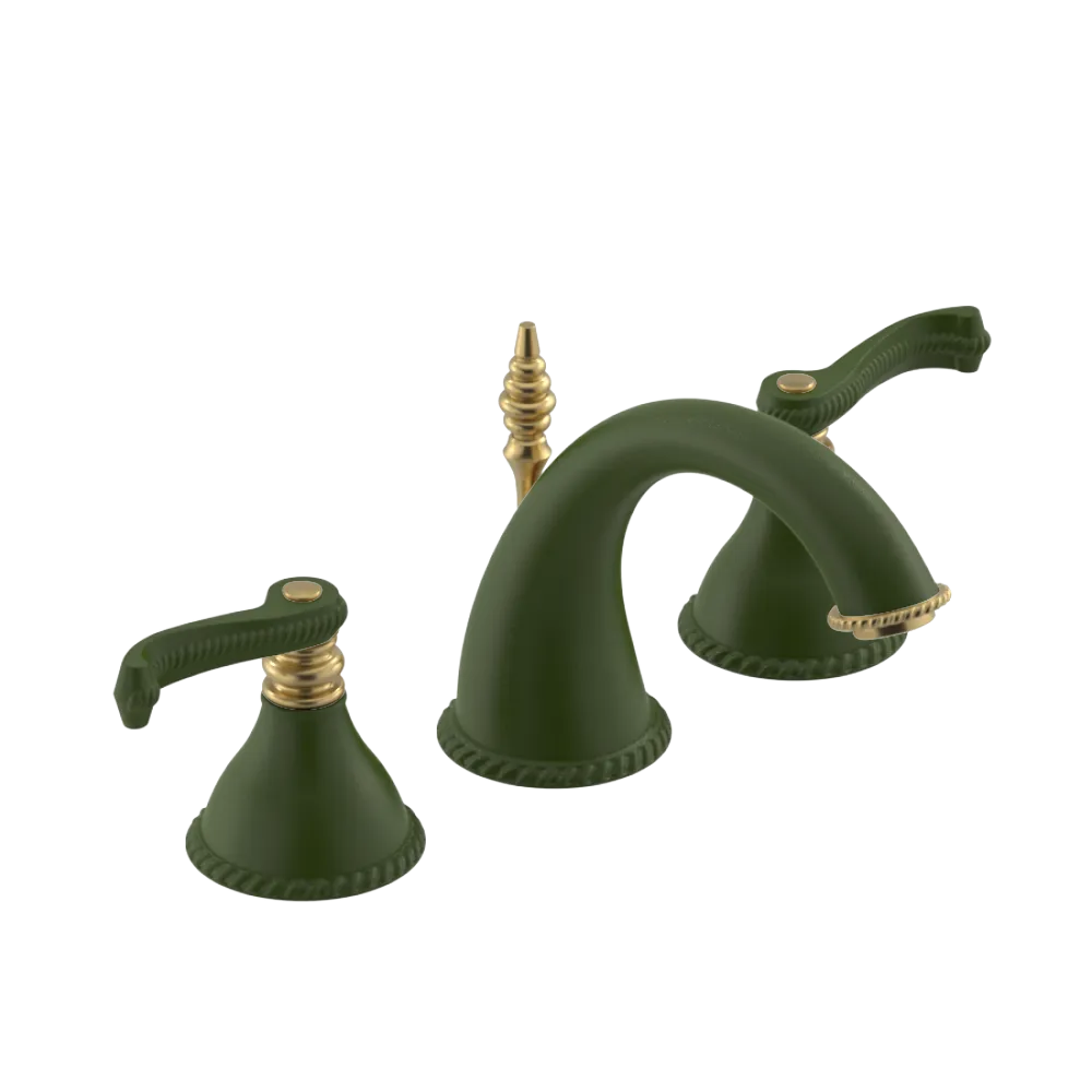 Rubinet Widespread Lav. Set. (less drain) Green Envy