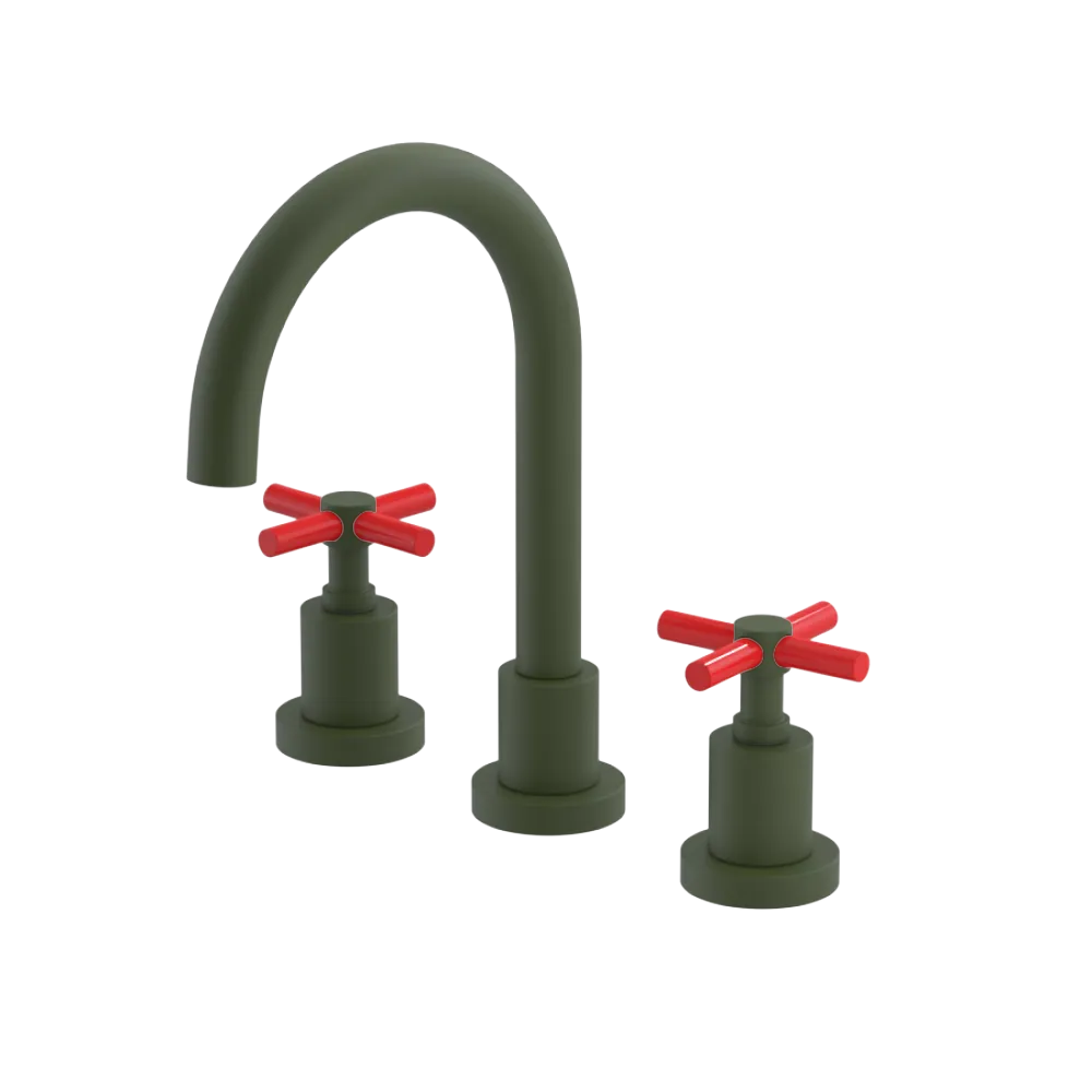Rubinet Widespread Lav. Set. (less drain) Green Envy