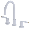 Rubinet Widespread Kitchen Set Matt White
