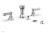 Phylrich HEX TRADITIONAL Four Hole Bidet Set 500-61