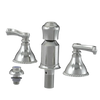 Rubinet Bidet Fitting with Spray, Diverter, and Vacum Breaker (Less Drain) Satin Nickel
