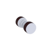 Rubinet Shower Door Knob (set) White
