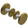 Rubinet Shower Door Knob (set) Antique Brass Matt