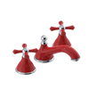 Rubinet Widespread Lav. Set. (less drain) Red