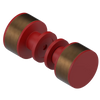 Rubinet Shower Door Knob (set) Maroon
