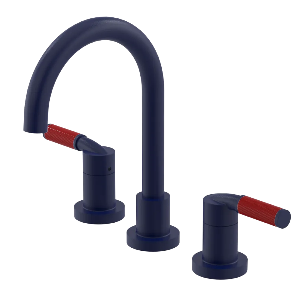 Rubinet Widespread Lav. Set. (less drain) Midnight Blue
