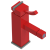 Rubinet Single Control Bidet Fitting (less drain) Red