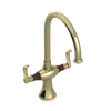Rubinet Two Handle Single Hole Kitchen Set Gold
