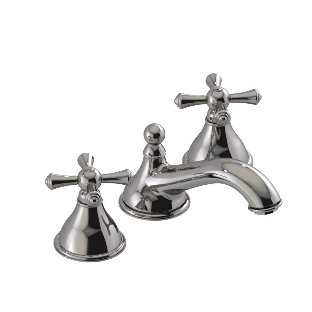 Rubinet Widespread Lav. Set. (less drain) Polished Nickel