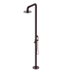Rubinet Pressure Balance Outdoor Shower with Hand Held Shower & 10" Shower Head - 304 Stainless Steel Bordeaux