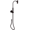 Rubinet Hand Held Shower Bidet with Extended Reach & Dual Function Spray Including Wall Bracket with Supply & Hose (Round) Oil Rubbed Bronze