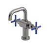 Rubinet Single Hole Dual Handle Lav. Set. (less drain) Polished Nickel