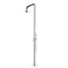 Rubinet Pressure Balance Outdoor Shower with Hand Held Shower & 10" Shower Head - 304 Stainless Steel Chrome
