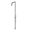 Rubinet Pressure Balance Outdoor Shower with Hand Held Shower & 10" Shower Head - 304 Stainless Steel Satin Nickel