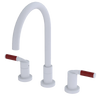 Rubinet Widespread Kitchen Set Matt White