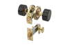 FRIENZE BLACK ONYX Door Knob w/ Privacy Bolt 5143