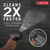 Delta 7-Setting Slide Bar Hand Shower with Cleaning