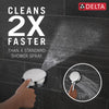 Delta 7-Setting Slide Bar Hand Shower with Cleaning