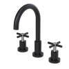 Rubinet Widespread Kitchen Set with LaSalle Spout Matt Black