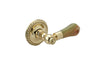 PAKISTAN GREEN ONYX Door Lever & Rose 5190