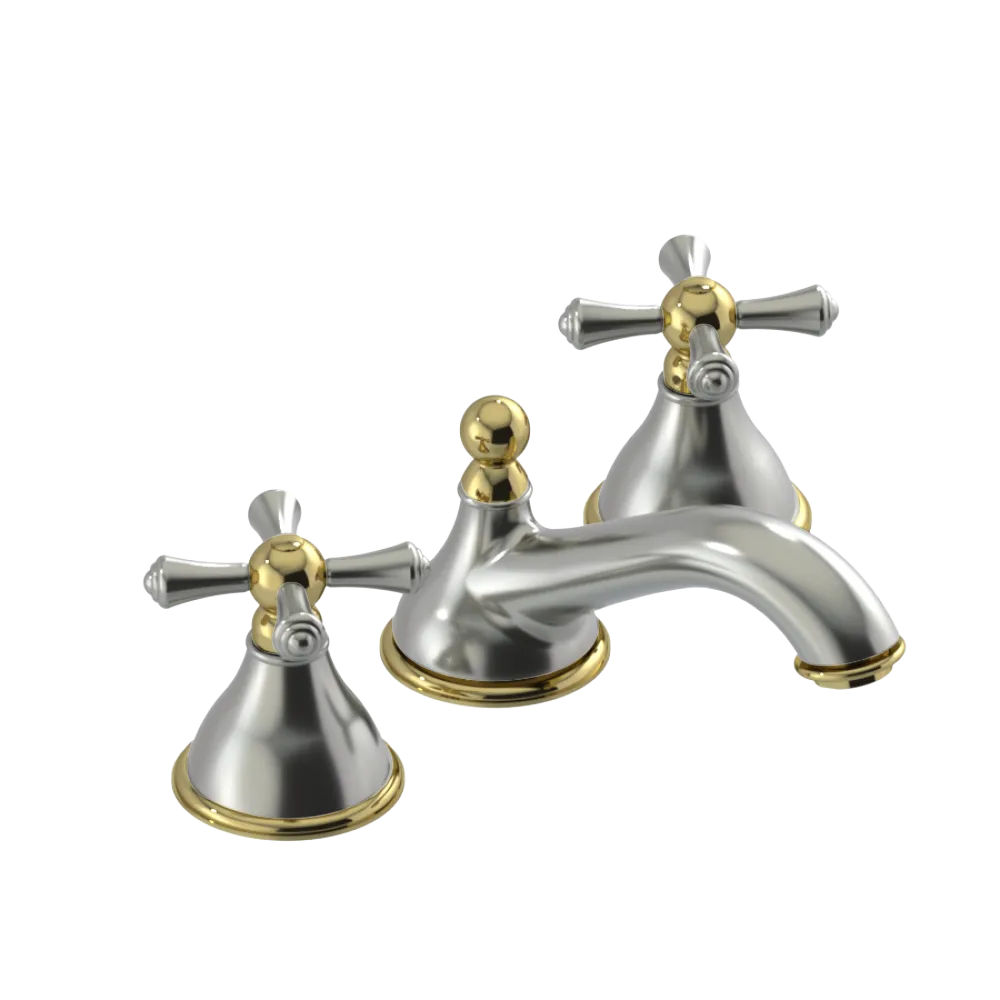 Rubinet Widespread Lav. Set. (less drain) Satin Nickel