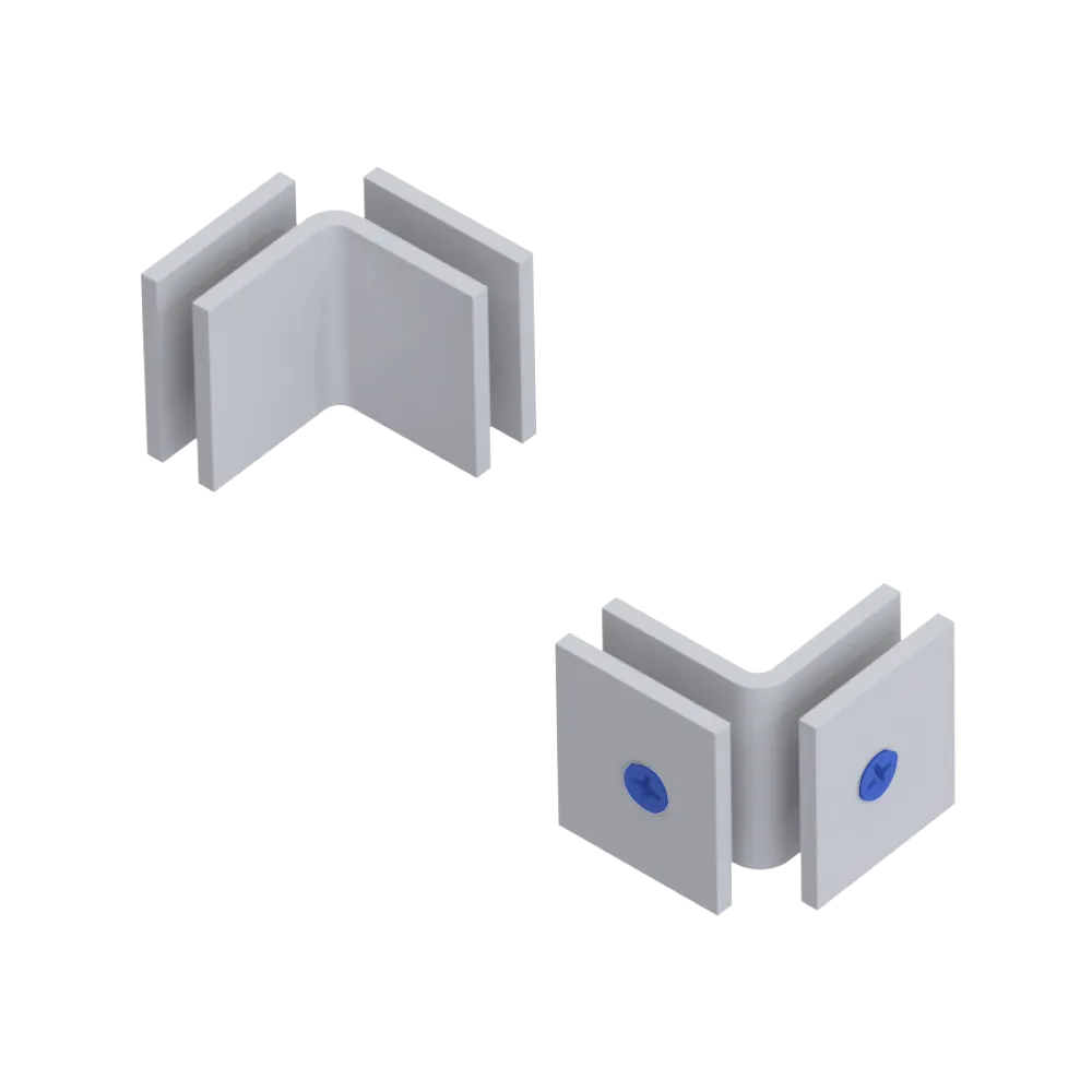 Rubinet 90 Glass to Glass Open Face White