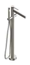 Aquabrass Floormount tub filler with handshower