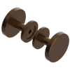 Rubinet Shower Door Knob (set) Tuscan Brass