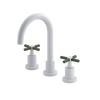 Rubinet Widespread Lav. Set. (less drain) White