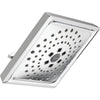 Universal Showering 3 Setting H2OKINETIC Square Raincan - Chrome