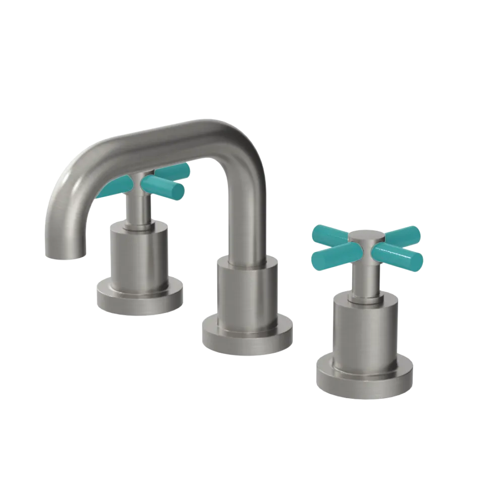 Rubinet Widespread Lav. Set. (less drain) Satin Nickel