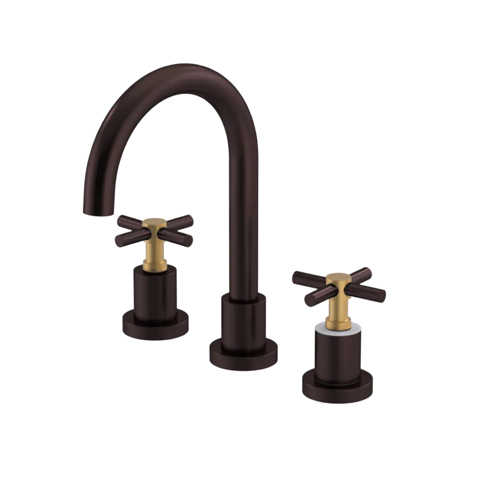 Rubinet Widespread Lav. Set. (less drain) Oil Rubbed Bronze