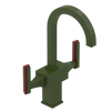 Rubinet Single Hole Dual Handle Lav. Set. (less drain) Green Envy