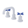 Rubinet Widespread Lav. Set. (less drain) Matt White