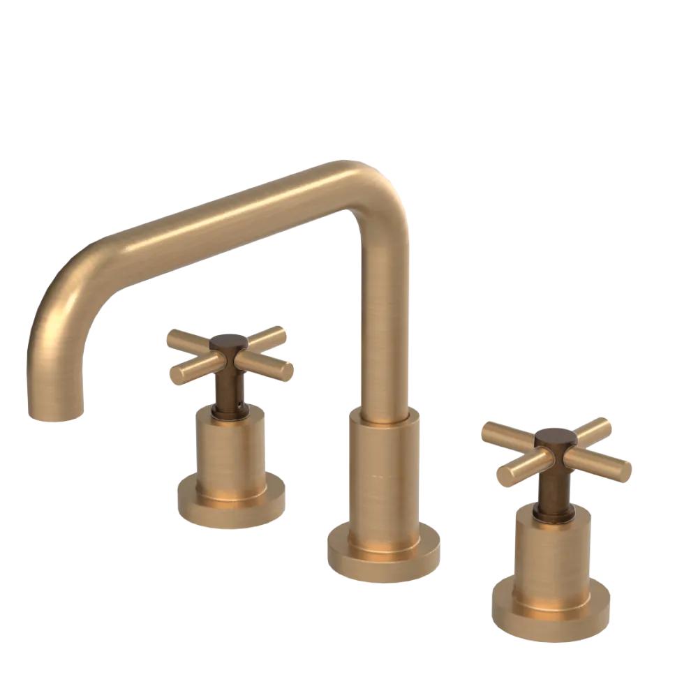 Rubinet Widespread Kitchen Set Satin Gold