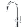 Grohe Blue Single-Handle Pull Down Kitchen Faucet Single Spray 1.75 Gpm Chilled & Sparkling Water - Golzar Home