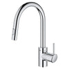 Concetto Single-Handle Pull Down Kitchen Faucet Dual Spray 5.7 L/Mi - Golzar Home