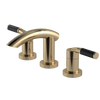 Rubinet Widespread Lav. Set. (less drain) Gold