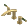Rubinet Widespread Lav. Set. (less drain) Satin Brass