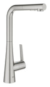 Grohe Zedra Single-Handle Pull-Out Kitchen Faucet Dual Spray 1.75 Gpm - Golzar Home