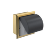 Rubinet RECESSED TOILET PAPER HOLDER Satin Brass