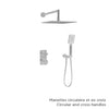 Baril Complete thermostatic pressure balanced shower kit without handle