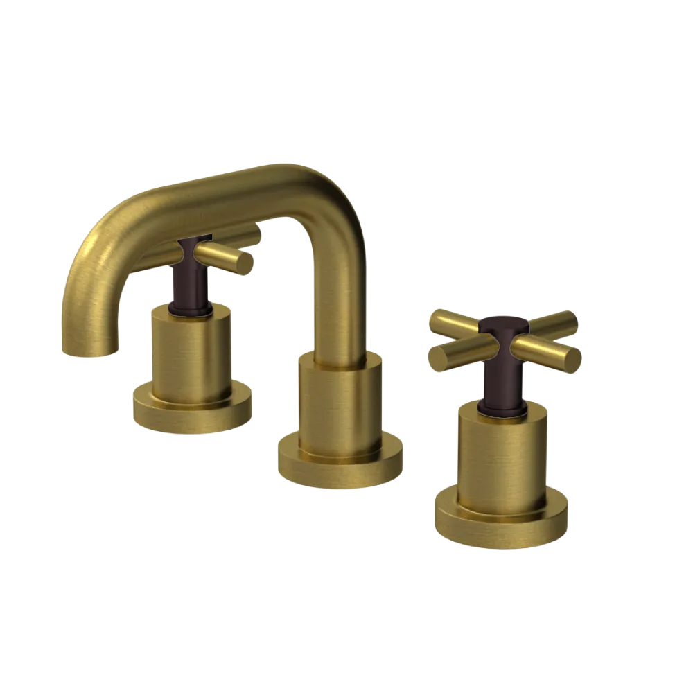 Rubinet Widespread Lav. Set. (less drain) Antique Brass Matt