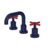 Rubinet Widespread Lav. Set. (less drain) Midnight Blue