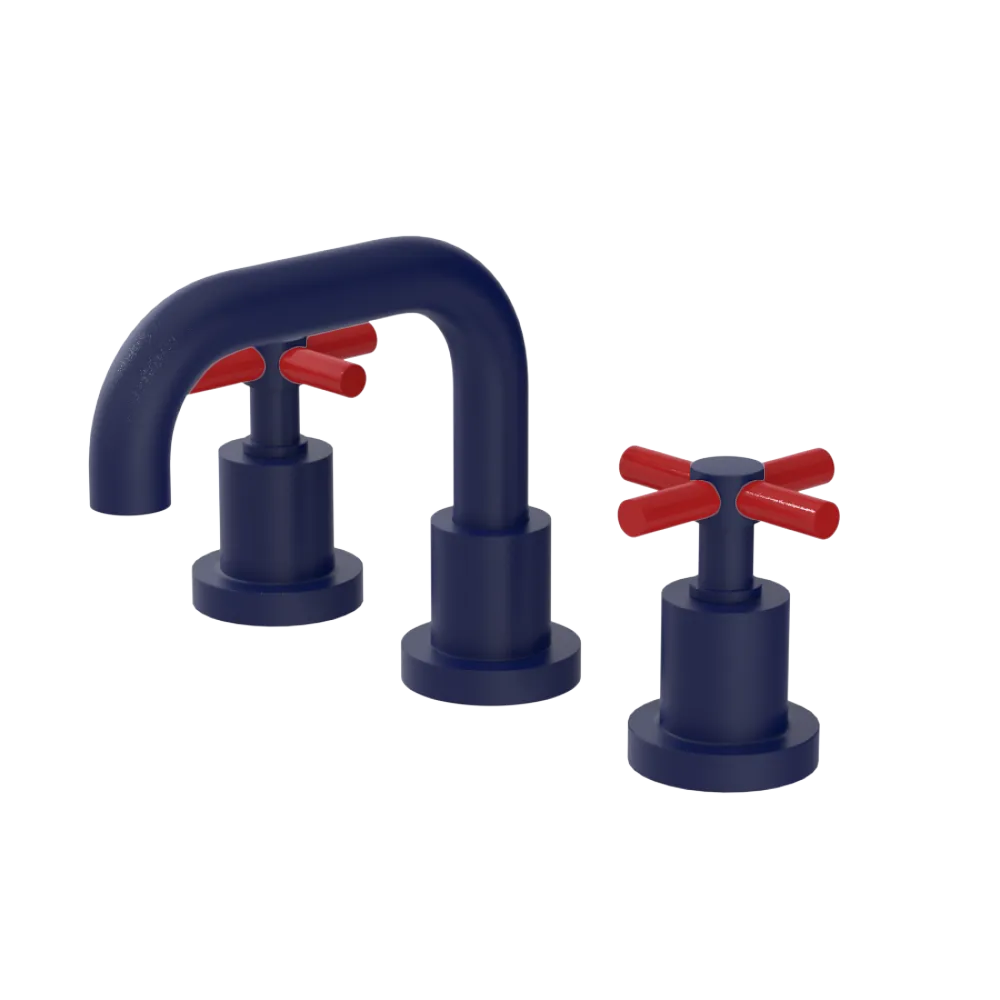 Rubinet Widespread Lav. Set. (less drain) Midnight Blue